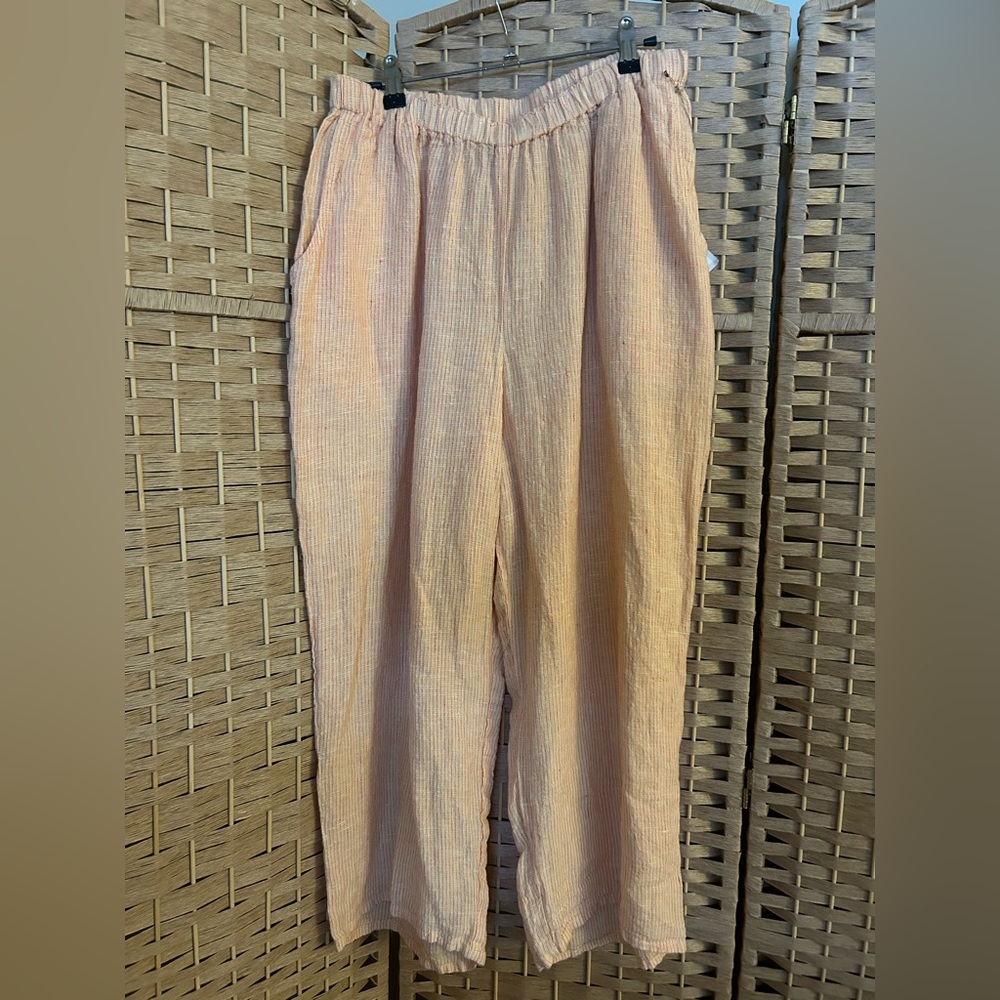 FLAX 100% Linen Pants- NWT